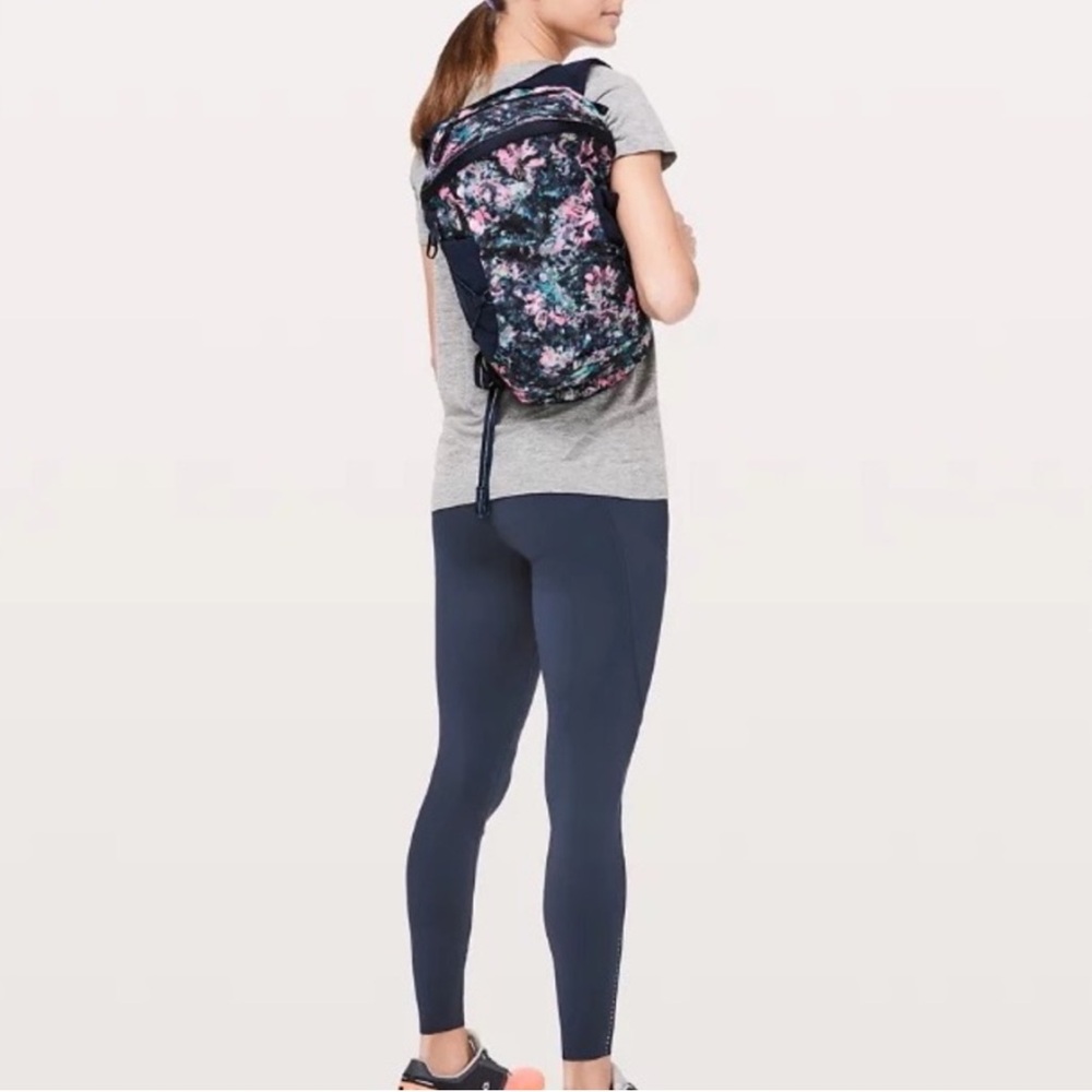 NWT Lululemon Run All Day Backpack Floral